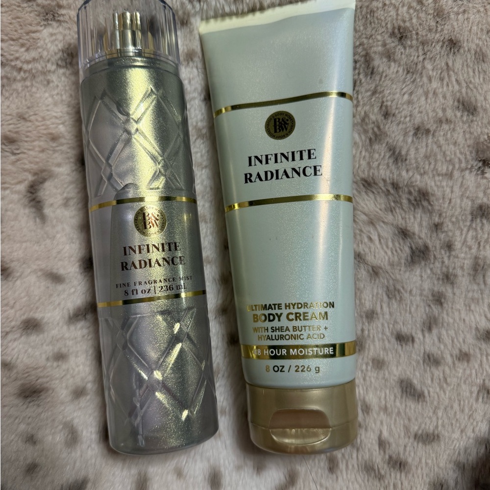 Infinite Radiance Fragrance Mist & Body Cream - Shimmery Silver